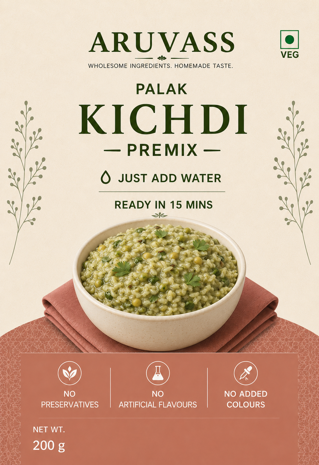Palak khichdi Premix